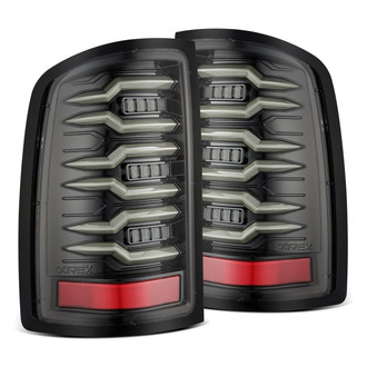 AlphaRex® 630070 - LUXX-Series Driver and Passenger Side Black Sequential Fiber Optic LED Tail Lights