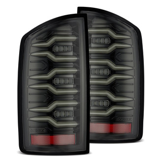 AlphaRex® - LUXX-Series Driver and Passenger Side Black Sequential Fiber Optic LED Tail Lights