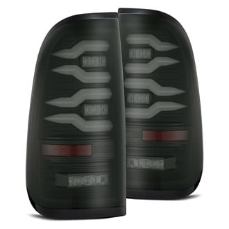 AlphaRex® - LUXX-Series Driver and Passenger Side Black Sequential Fiber Optic LED Tail Lights