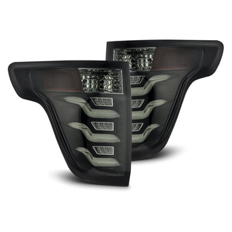 AlphaRex® - PRO-Series Driver and Passenger Side Jet Black Fiber Optic LED Tail Lights