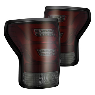AlphaRex® - PRO-Series Driver and Passenger Side Red/Smoke Fiber Optic LED Tail Lights