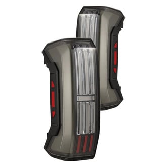 AlphaRex® 673000 - NOVA-Series Prismatic Driver and Passenger Side Black Fiber Optic LED Tail Lights