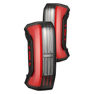 AlphaRex® 673002 - NOVA-Series Prismatic Driver and Passenger Side Black Fiber Optic LED Tail Lights