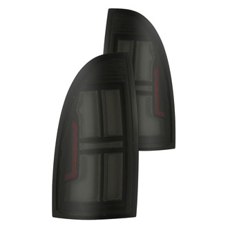 AlphaRex® - NOVA-Series Prismatic Driver and Passenger Side Alpha-Black/Smoke Sequential Fiber Optic LED Tail Lights