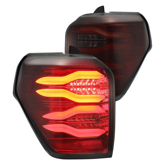 AlphaRex® - PRO-Series Driver and Passenger Side Red/Smoke Sequential Fiber Optic LED Tail Lights