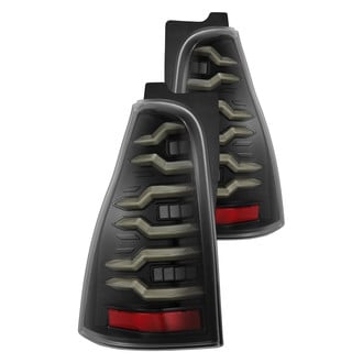 AlphaRex® - LUXX-Series Driver and Passenger Side Black Sequential Fiber Optic LED Tail Lights