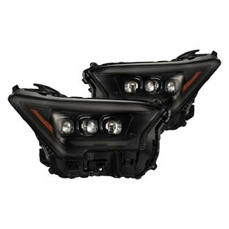 AlphaRex® - NOVA-Series Driver and Passenger Side Alpha-Black Sequential DRL Bar Projector LED Headlights