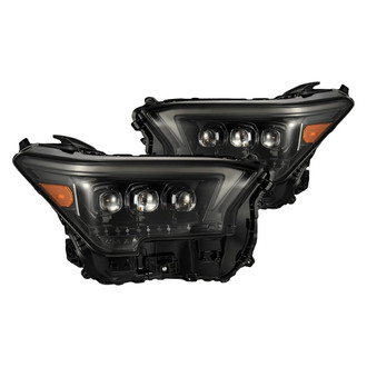 AlphaRex® - NOVA-Series Driver and Passenger Side Alpha-Black Sequential DRL Bar Projector LED Headlights