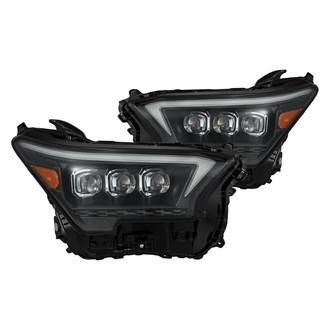 AlphaRex® - NOVA-Series Driver and Passenger Side Black Sequential DRL Bar Projector LED Headlights