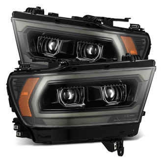 AlphaRex® - LUXX-Series Driver and Passenger Side Alpha-Black Sequential DRL Bar Projector LED Headlights