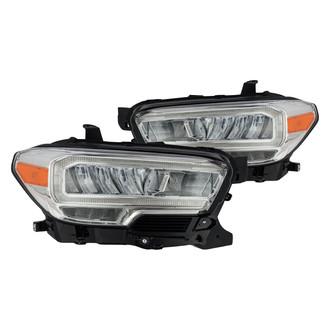 AlphaRex® - LUXX-Series Driver and Passenger Side Chrome LED Headlights with DRL and Sequential Turn Signal