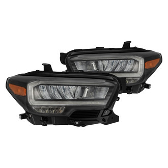 AlphaRex® - LUXX-Series Driver and Passenger Side Black LED Headlights with DRL and Sequential Turn Signal