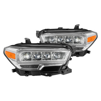 AlphaRex® - NOVA-Series Driver and Passenger Side Chrome Sequential DRL Bar Projector LED Headlights