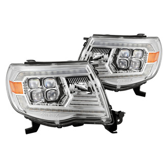 AlphaRex® - NOVA-Series Driver and Passenger Side Chrome Sequential DRL Bar Projector LED Headlights
