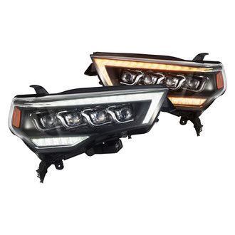 AlphaRex® - NOVA-Series G2 Driver and Passenger Side Black Projector LED Headlights with Sequential DRL