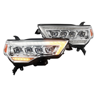 AlphaRex® - NOVA-Series G2 Driver and Passenger Side Chrome Projector LED Headlights with Sequential DRL