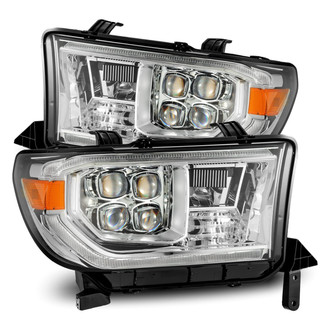 AlphaRex® - NOVA-Series G2 Driver and Passenger Side Chrome Projector LED Headlights with Sequential DRL