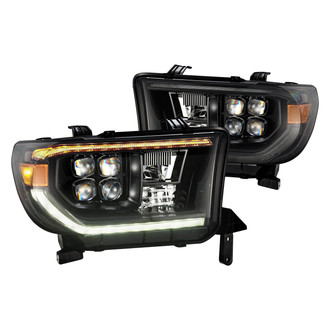 AlphaRex® - NOVA-Series G2 Driver and Passenger Side Alpha-Black Projector LED Headlights with Sequential DRL