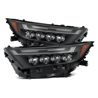 AlphaRex® - NOVA-Series Driver and Passenger Side Black Sequential DRL Bar Projector LED Headlights