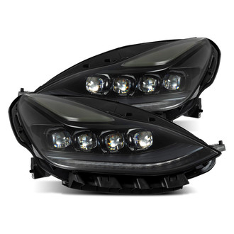AlphaRex® - NOVA-Series Driver and Passenger Side Alpha-Black Sequential Light Tube Projector LED Headlights