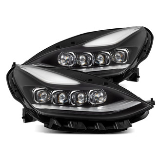 AlphaRex® - NOVA-Series Driver and Passenger Side Black Sequential Light Tube Projector LED Headlights