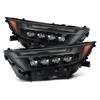 AlphaRex® - NOVA-Series Driver and Passenger Side Alpha-Black Sequential DRL Bar Projector LED Headlights