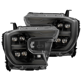 AlphaRex® - NOVA-Series Driver and Passenger Side Alpha-Black Sequential DRL Bar Projector LED Headlights