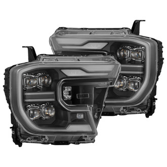 AlphaRex® - NOVA-Series Driver and Passenger Side Black Sequential DRL Bar Projector LED Headlights