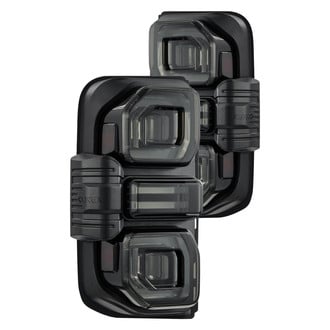 AlphaRex® - NOVA-Series Prismatic Driver and Passenger Side Alpha-Black/Smoke Sequential Fiber Optic LED Tail Lights
