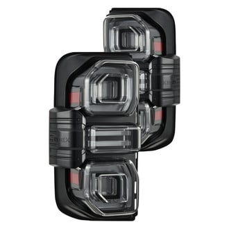 AlphaRex® - NOVA-Series Prismatic Driver and Passenger Side Black Sequential Fiber Optic LED Tail Lights