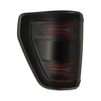 AlphaRex® - LUXX-Series Driver and Passenger Side Black/Smoke Sequential Fiber Optic LED Tail Lights