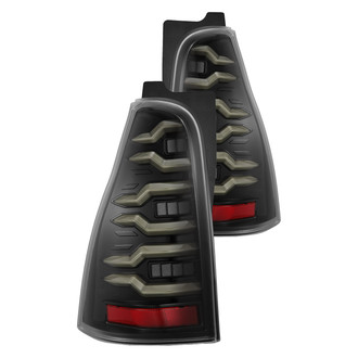AlphaRex® - LUXX-Series Driver and Passenger Side Black Sequential Fiber Optic LED Tail Lights