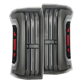 AlphaRex® - NOVA-Series Prismatic Driver and Passenger Side Alpha-Black Sequential Fiber Optic LED Tail Lights