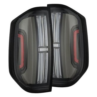 AlphaRex® - NOVA-Series Prismatic Driver and Passenger Side Alpha-Black Sequential Fiber Optic LED Tail Lights
