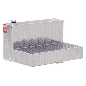 Aluminum Tank Industries® - L-Shaped Auxiliary Diesel Transfer Tank with Install Kit