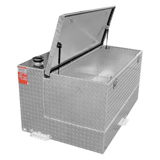 Aluminum Tank Industries® - Combo L-Shaped Fuel Transfer Tank with Toolbox