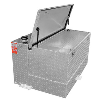 Aluminum Tank Industries® - Combo L-Shaped Fuel Transfer Tank with Toolbox