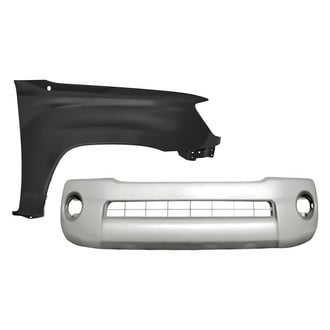 Alzare® - 2-Piece (Front Bumper Cover, Front Passenger Side Fender) (CAPA Certified)
