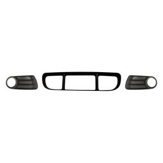 Alzare® - 3-Piece (Front Center Bumper Grille, Front Inner and Outer Fog Light Bezel) (Standard Line)