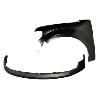 Alzare® - 2-Piece (Front Upper Bumper Cover, Front Driver Side Fender) (CAPA Certified)