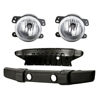 Alzare® - 4-Piece (Front Bumper Cover, Front Lower Bumper Valance, Driver and Passenger Side Fog Light) (Standard Line)