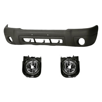 Alzare® - 3-Piece (Front Bumper Cover, Driver and Passenger Side Fog Light) (Standard Line)
