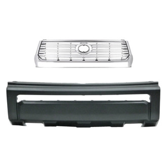 Alzare® - 2-Piece (Front Bumper Cover, Grille) (CAPA Certified)