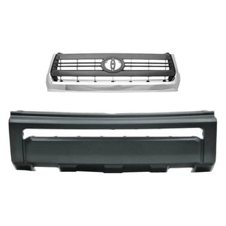 Alzare® BNDL-233987 - 2-Piece (Front Bumper Cover, Grille) (CAPA Certified)