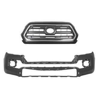 Alzare® - 2-Piece (Front Bumper Cover, Grille) (CAPA Certified)