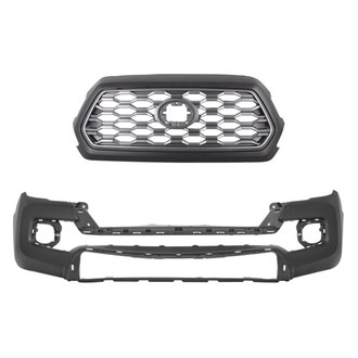 Alzare® - 2-Piece (Front Bumper Cover, Grille) (CAPA Certified)