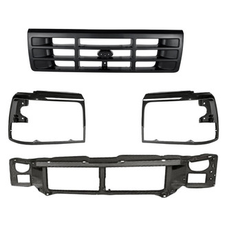 Alzare® - 4-Piece (Grille, Header Panel, Driver and Passenger Side Headlight Bezel) (Standard Line)