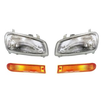 Alzare® - 4-Piece Kit (Driver and Passenger Side Headlights, Driver and Passenger Side Turn Signal/Parking Lights) (Standard Line)