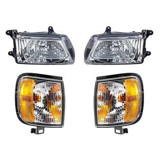Alzare® - 4-Piece Kit (Driver and Passenger Side Headlights, Driver and Passenger Side Turn Signal/Corner Lights) (Standard Line)