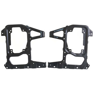 Alzare® CH1061113C - Front Inner Driver and Passenger Side Bumper Bracket Set (CAPA Certified)